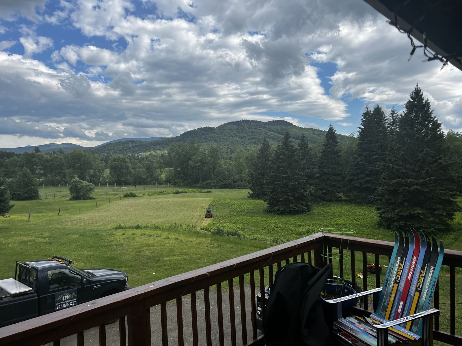 Mountain view from the deck
